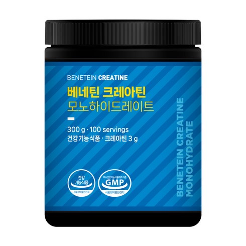 베네틴 크레아틴 모노하이드레이트 분말 파우더 무맛, 1개, 300g