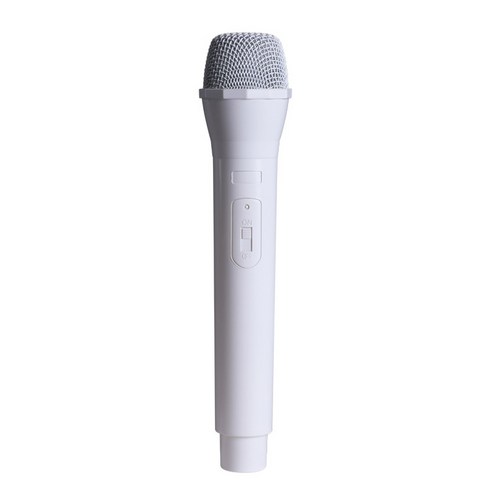 코스프레 파티 소품 마이크 가짜마이크 촬영 소품 무대 연출 코스튬 이벤트용, 1개, 화이트색상