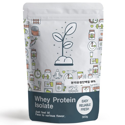 푸른빈 WPI 분리 유청단백 분말 가루, 300g, 1개