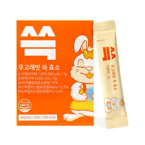 우고래빗 곡물발효 쓱 효소, 1박스, 90g
