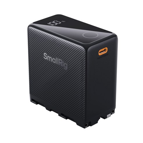 스몰리그 NP-F970 USB C 충전식 배터리, 4469(블랙), 1개