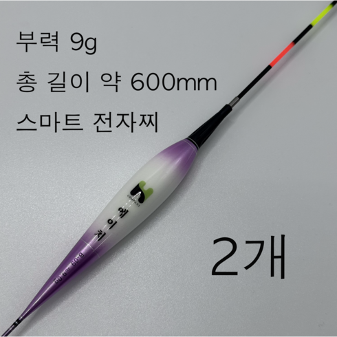 스마트 전자찌 낚시찌 변색찌 에너지 절감찌 예민찌 민물찌, 1세트, 부력 9g (모델 B-09)