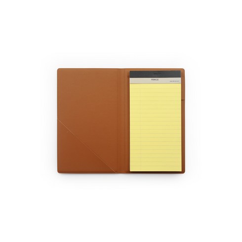 페니체 비즈니스 PU 미니 메모패드 113.5 x 183 mm, 브라운, 1개