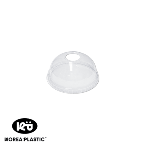 KP 92파이 돔뚜껑 국산형 투명 PET 1박스, 1개, 1000개, 돔형