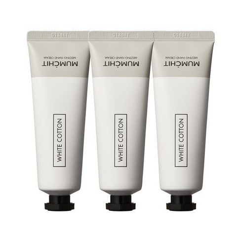 멈칫 멜팅 핸드크림 화이트 코튼, 50ml, 3개
