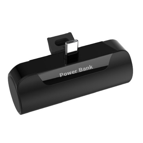 하마다 도킹형 미니 5000mAh 보조배터리 C타입, PR-ST5000-C(C타입), 블랙