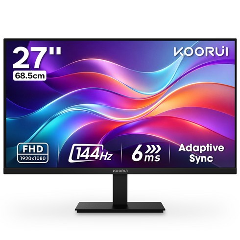 쿠루이 27인치 FHD 144Hz 게이밍 모니터, E2712K, 68cm