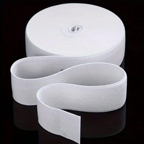 두꺼운 고탄성 밴드 가로 4/6/8/10/15/20/25/30/40/50mm 세로 400cm, 1개, 화이트40mmx400cm