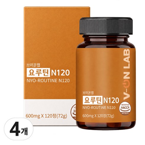브이온랩 정품 요루틴 N120, 4개, 120정