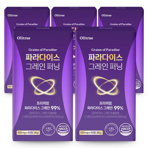 [정품] 파라다이스 그레인 퍼닝, 5개, 60정