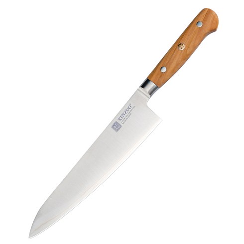 신주오 B9 쉐프 나이프 규토 식칼 주방칼 부엌칼 식칼 440C, 1개, 올리브나무