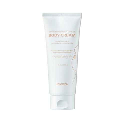 인버브 에센맘 클린 케어 바디 크림, 1개, 200ml