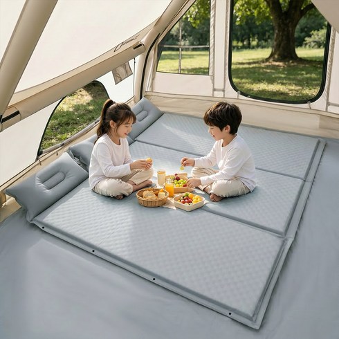 KAIROS OUTDOOR 자충매트 캠핑 휴대용 자충 오토펌프 에어매트, 190x130