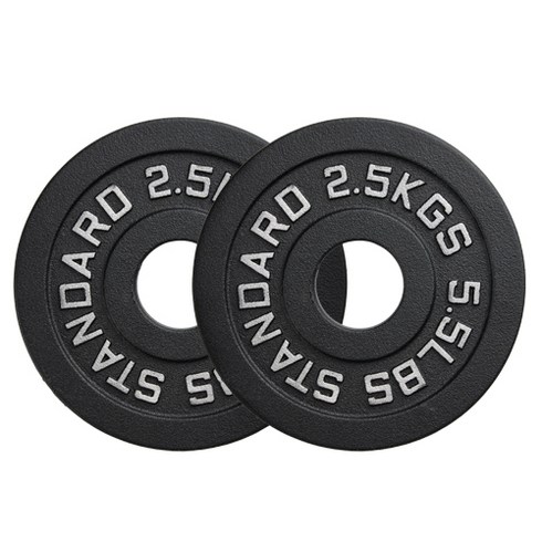 홈짐 헬스 중량 탄소강원판 50mm바벨원판 1.25-25KG, 블랙, 2개, 2.5kg