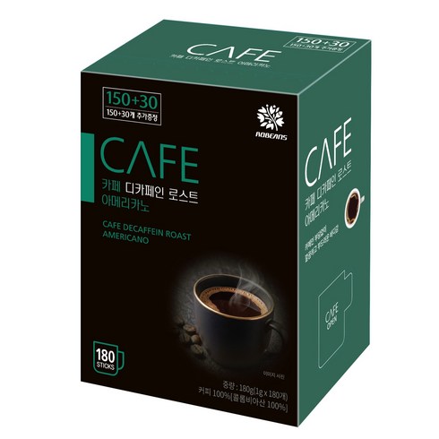 카페 디카페인 로스트 아메리카노, 1개, 180개입, 1g