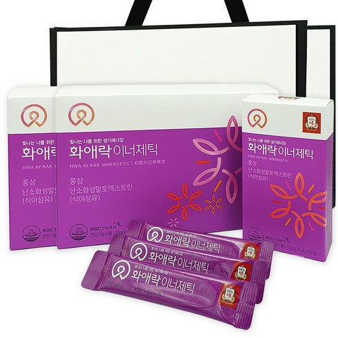 정관장 화애락 이너제틱 쇼핑백 포함, 900g, 2개