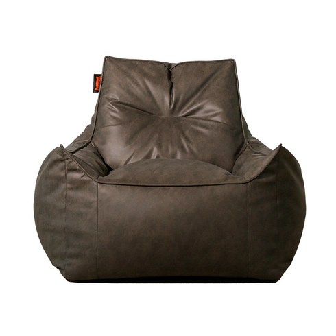 보니타 초대형 사하라 BR803 비건레더 빈백소파, 마호가니