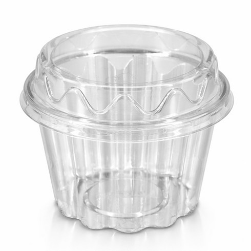 버디팩 빙수용기 대 580ml 투명 과일 샐러드 화채 용기 케이스 꽃빙수, 1개, 100세트