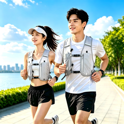 Zeviro 초경량 러닝조끼 트레일러닝 베스트 마라톤 조깅 등산 스포츠 조끼
