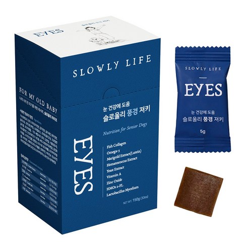 슬로울리라이프 풍경 노견 강아지 눈 영양제, 30정, 눈물개선/눈건강, 1개