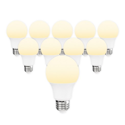 라인라이팅 LED 에코 벌브 전구 8w (주광/전구/주백), 전구색, 10개