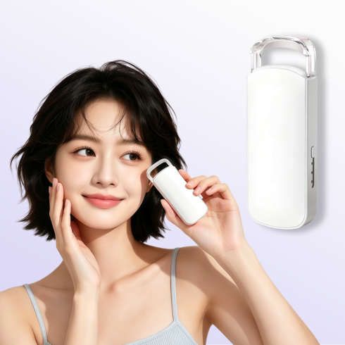 속눈썹 고데기 전기 히팅 뷰러 3단계 온도조절 C타입 충전 휴대용, 화이트, K-601