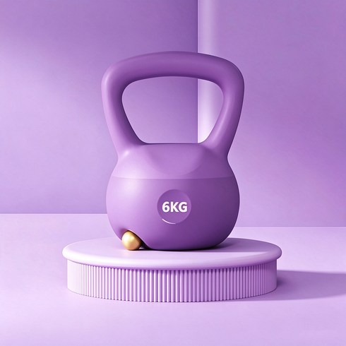 코어 전신운동 케틀벨, 1개, 6kg, 자주