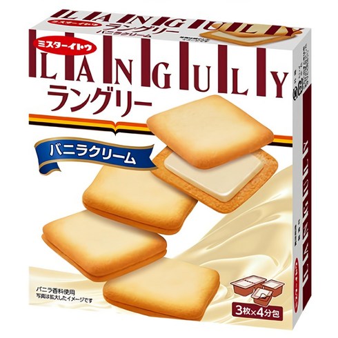 랑그리 바닐라향 크림 샌드, 132g, 1개