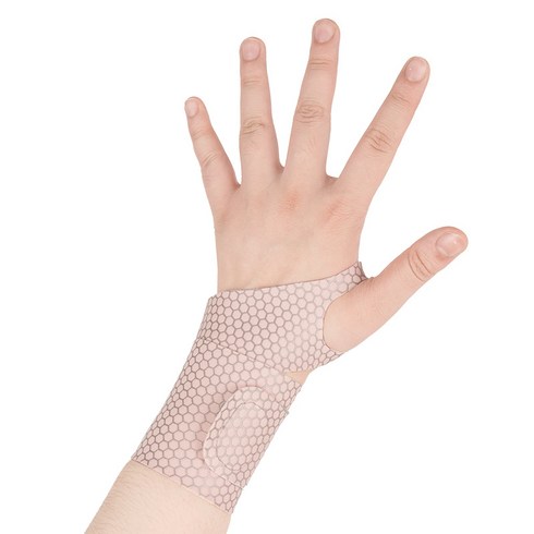한현 1mm 얇은손목보호대 2P 좌우통용, 2개, 살색, 살색