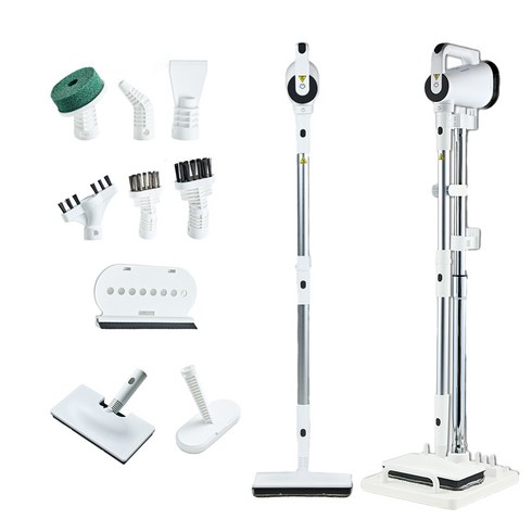 다루마 9in1 리얼 스팀 청소기 물걸레 고압 살균 빠른예열 DSC-1200, 화이트