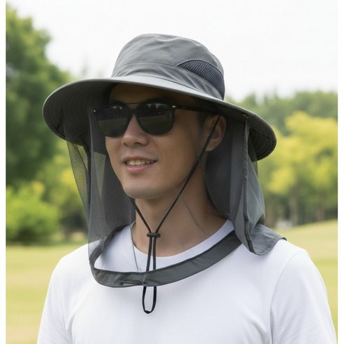 에잇홈 벌초 양봉모자 망사모자 낚시 야외 작업용, 1개