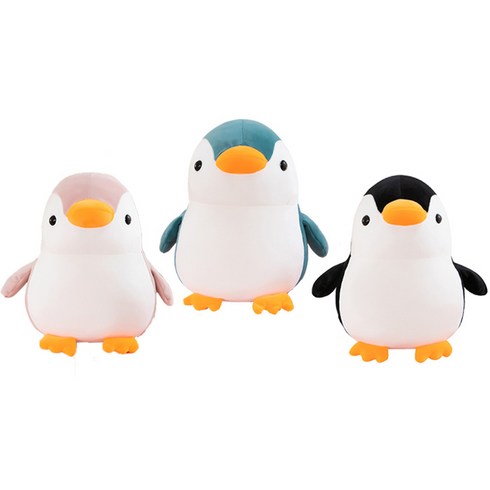 펭귄 인형 선물 대형 봉제 애착, 35cm, 블랙, 1개, 35cm