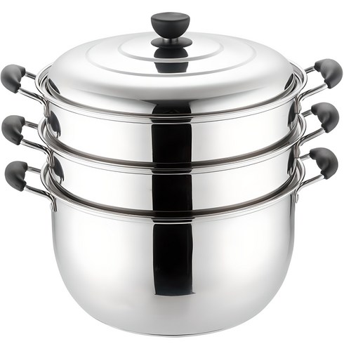 퀸센스 3단 찜냄비, 32cm, 1개