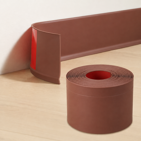 무드) PVC 걸레받이 몰딩, 1개, 커피브라운 5cm