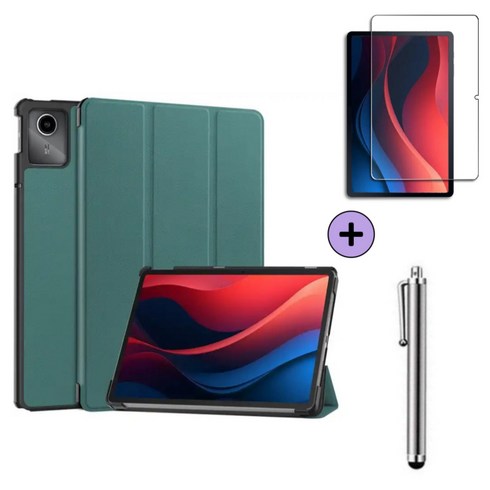 레노버탭 M11 샤오신 패드 2024 자오양 K10 11인치 호환 플립 하드 커버 케이스 Lenovo Xiaoxin Pad TB-330FU 331FC 케이스나라, 그린