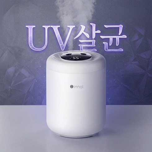 안심 UV살균 가습기 대용량 1.4L, 화이트, EW062