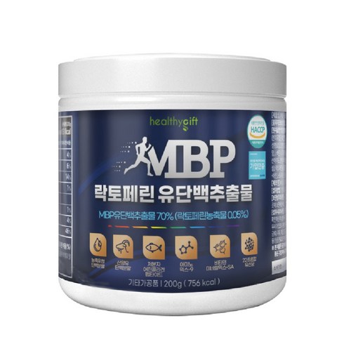 MBP 유단백 추출물 락토페린 분말 HACCP 인증 엠비피 유청 단백질 프로틴 가루 대용량, 1개, 200g