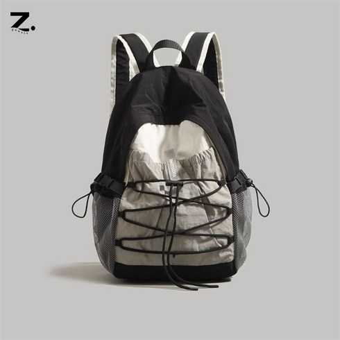 Zoovit 남녀공용 초경량 등산 아웃도어 백팩 편한 여행용 대용량 가방, 블랙