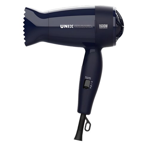 유닉스 이온 접이식 드라이어 1600W, UN-A1006N, 네이비