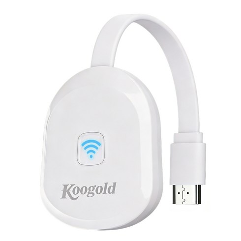 Koogold TV 무선 미러링 MHL 동글 고해상도 미라캐스트 무선 화면 공유 기능 송수신기 미러링 TVING 유튜브 연결 휴대폰, 1개, HD