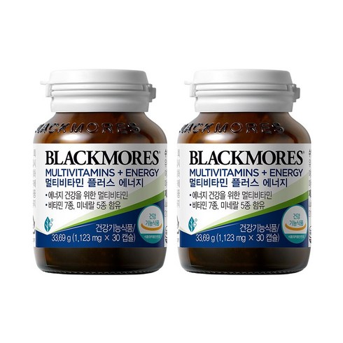 블랙모어스 멀티비타민 플러스 에너지 33.69g, 30정, 2개