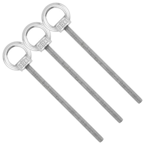 유스툴 SUS 304 스텐 아이볼트 고리 나사 3개, 1팩, 100mm, M6