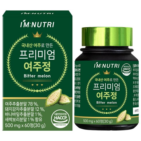 아임뉴트리 국내산 여주 프리미엄 여주정 30g, 1개, 60정