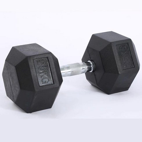 드래곤핏 홈짐 PEV 헥사곤 덤벨 헬스장 육각 아령, 1개, 25kg