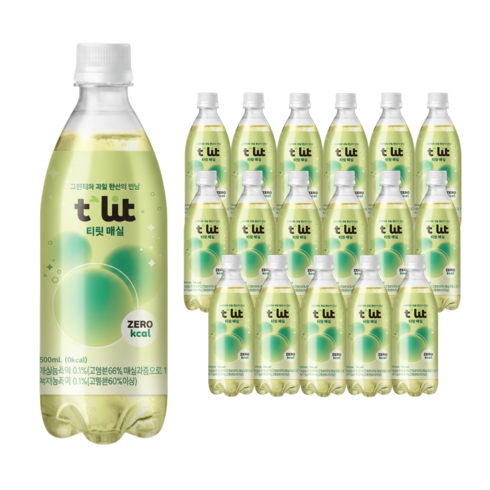 [공식/임박특가] 티릿 매실 제로 탄산음료, 24개, 500ml