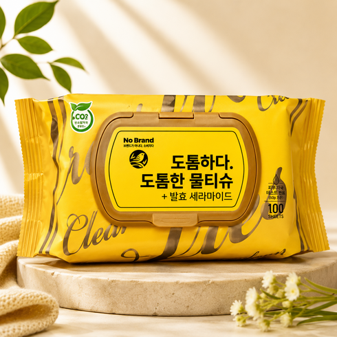노브랜드 도톰한 물티슈, 1개, 305g