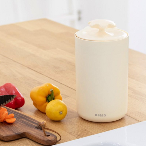 코코락 가정용 주방 진공 음식물쓰레기통 음쓰통 3L, 버터밀크, 1개