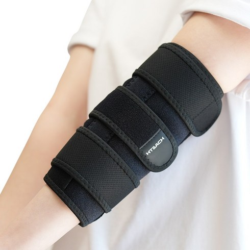 혁선생 의료용 골프 엘보우 팔꿈치 보호대 Elbow H-02, Black, 1개