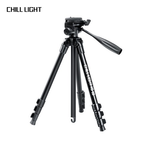 CHILL LIGHT 카메라 삼각대 DSLR 호환 접이식 휴대용 여행용 브이로그 촬영 거치대, 1개, XS-10