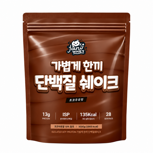 락토프리 당제로 아이솔레이트 단백질쉐이크 가볍게한끼 초코파우더, 1개, 1kg